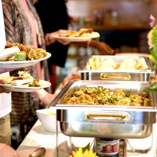 Please fill out a form on our website for your catering need and we will promptly be with you!