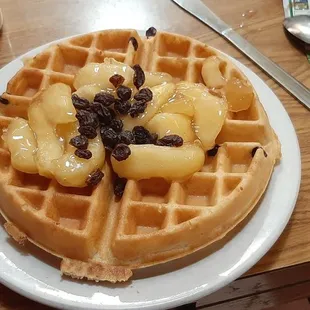 Apple Raisin Wafflle