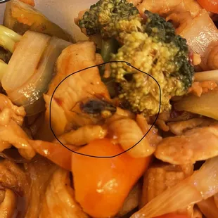 C19. Szechuan Chicken Combination Platter