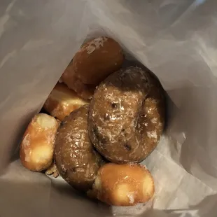 Blueberry donuts and donut holes