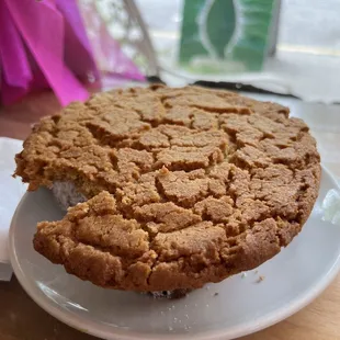 peanut butter cookie. chewy and crispy at the same time!