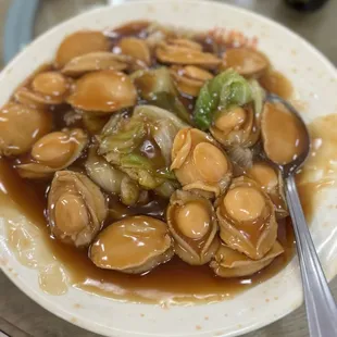 Abalones with Vegetables Stir-Fry