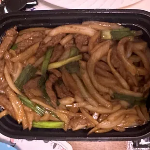 Mongolian Beef (Large) Super good. Not my usual, picked by a friend--but I plan on having this one again!