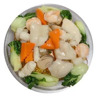 Pan Fried Seafood Noodle
