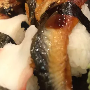 Unbelievable nigri pieces here! Go for the salmon, fresh water eel and octopus!