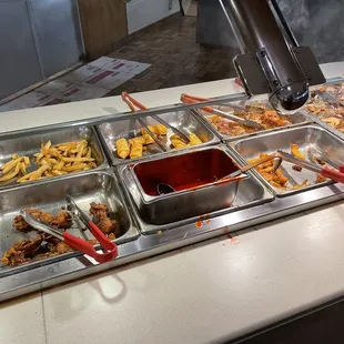 a variety of food items