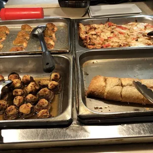 a variety of food items