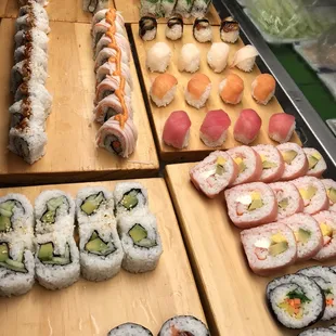 food, sushi and sashimi, sushi, sashimi