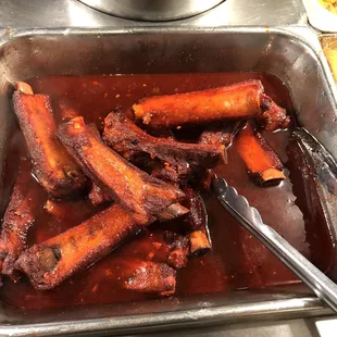 ribs, food, bbq ribs