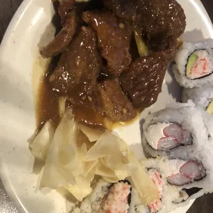 a plate of food
