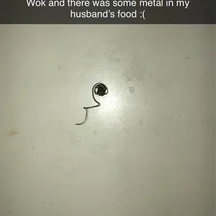 Metal found in food