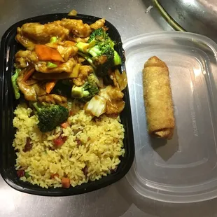 Chicken mixed vegetables combo