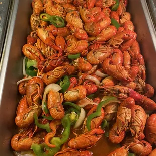 Crawfish on Fri Sat Sunday dinner
