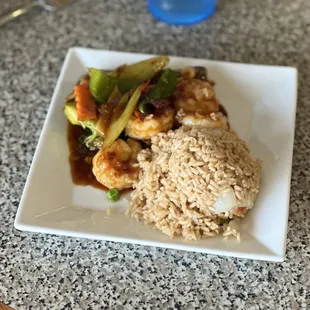 C30. Shrimp with Garlic Sauce Combo