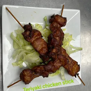 Teriyaki chicken stick