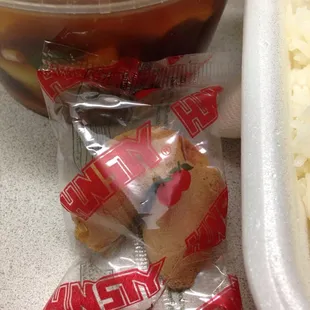 My fav fortune cookies! They serve them! Yeay!!