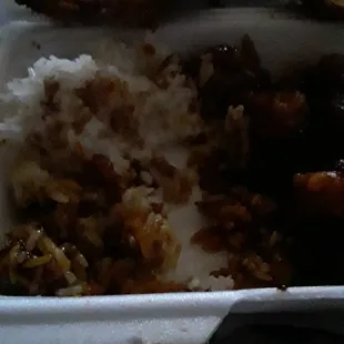 This is the cold sloppy mess my co-worker and I received