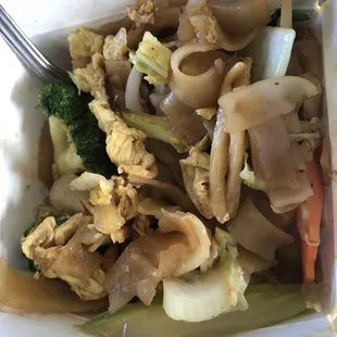 Vegetable chow fun