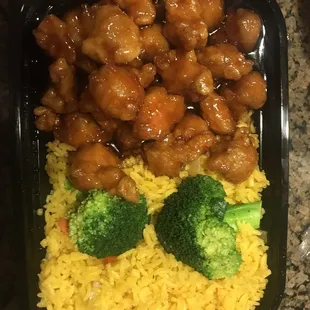 General Tso's Combo.  egg roll, etc also included.