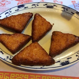 Happiness is not having to share my shrimp toast!
