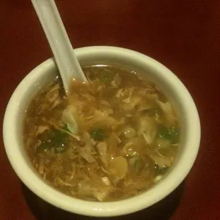 Spicy &amp; Sour Soup with egg