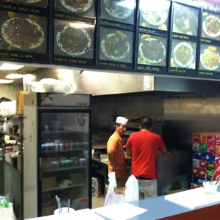 I love watching them cook Chinese food!!!