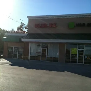 the front of a restaurant