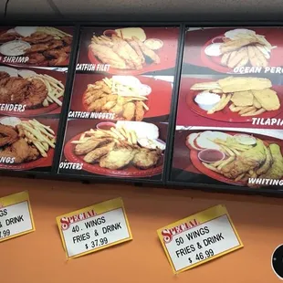 menus and prices