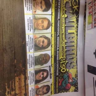 the front page of a newspaper