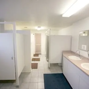 Interior of the bathrooms, very clean and well maintained.