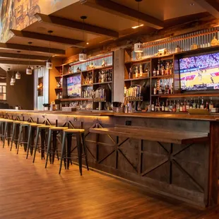 the bar area