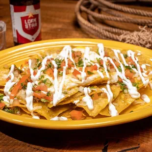a plate of nachos