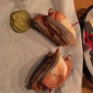 Buffalo sandwich sub fries for a salad