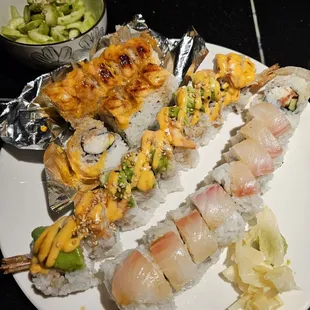 food, sushi, sashimi, sushi and sashimi