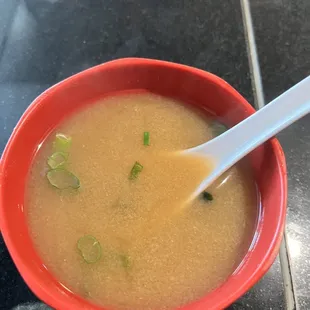 Miso soup-delicious!