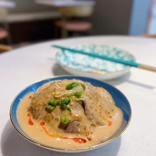 Beef Tongue w/ spicy Japanese sesame sauce, cabbage | $9.99