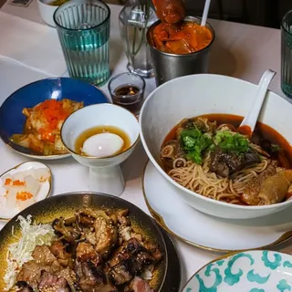 Signature Donburi with Assorted Grilled Pork, Chicken & Beef