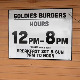 a sign for the restaurant