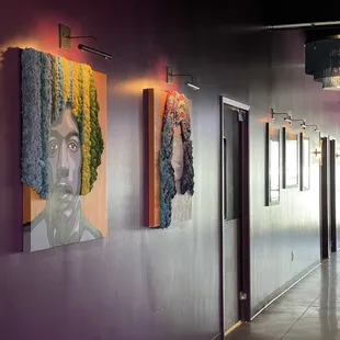 Hallway to Tina's Pizza. Love Jimi.