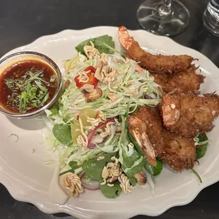Coconut Shrimp Salad
