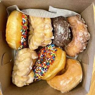 a variety of donuts