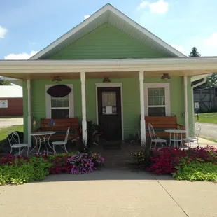 the front of the house