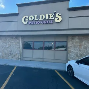 the front of the restaurant