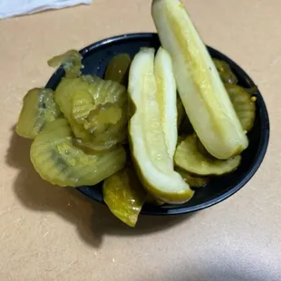 pickles in a bowl