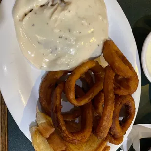 Country Dinner + Onion Rings