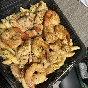 Chicken &amp; Shrimp Pasta