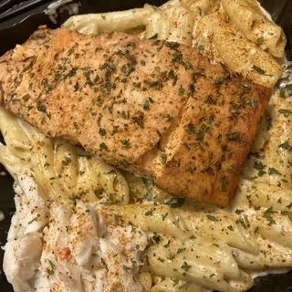 Salmon and Crab Pasta