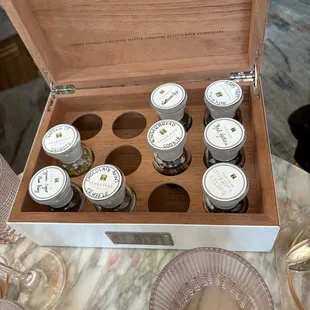 Tea selections that you can smell