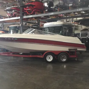 A Four Winns at GoldKey Boathouse