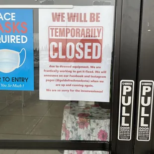 CLOSED temporarily